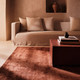 Russet Handloom Cashmere Blend Low Pile Rug